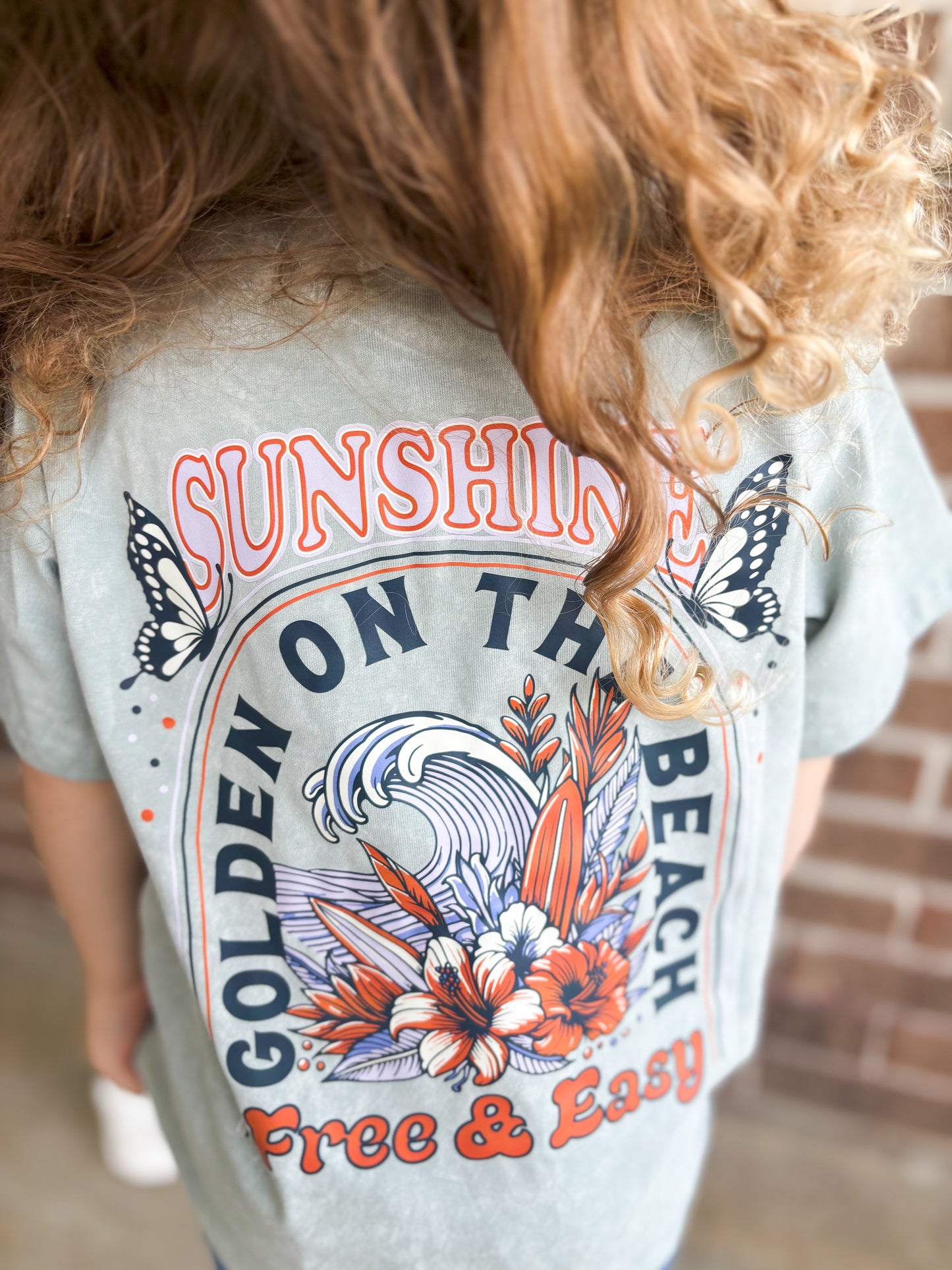Toddler Beach Tee- Golden on the Beach