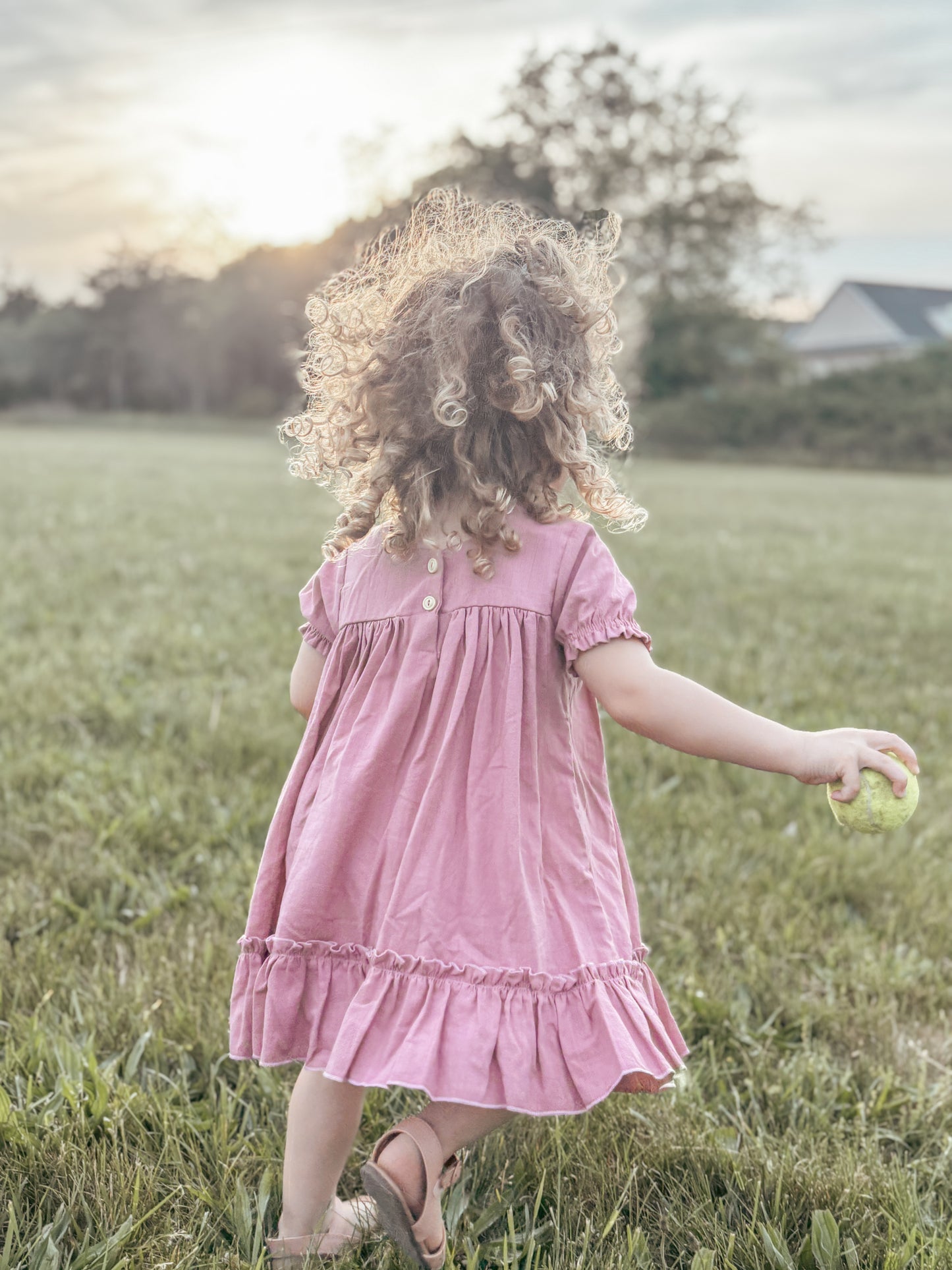 Mira Ruched Button Dress