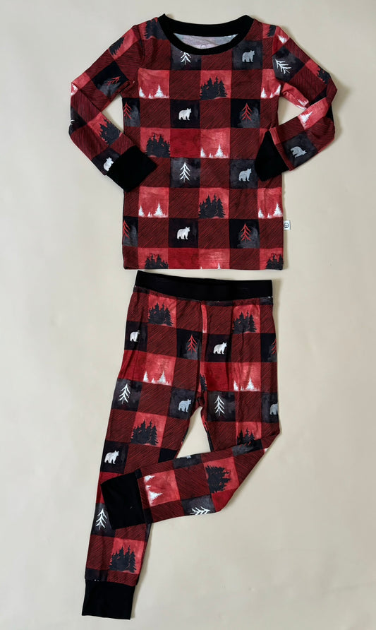 Checkered Bears - Bamboo Two Piece Set