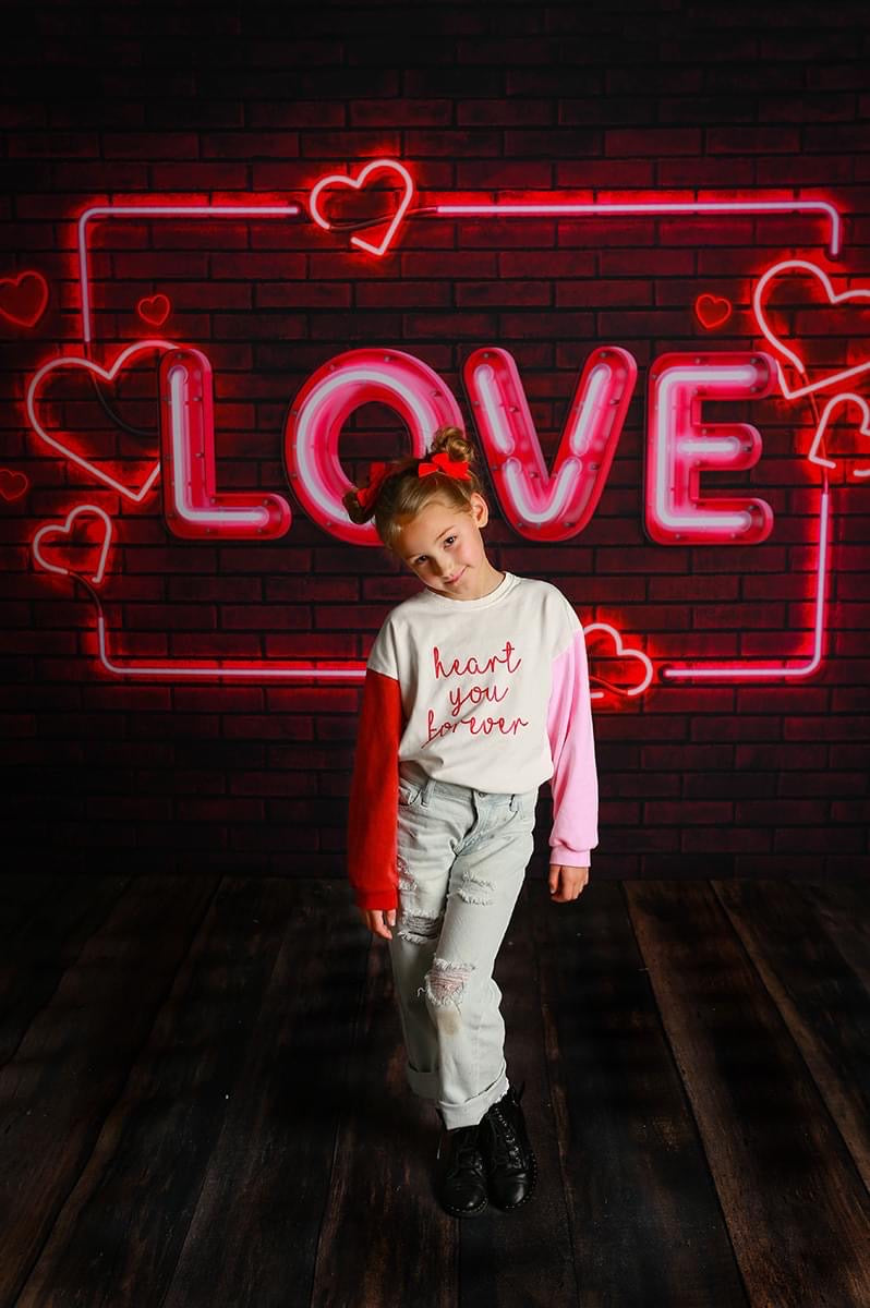 Heart You Toddler Colorblock Crewneck