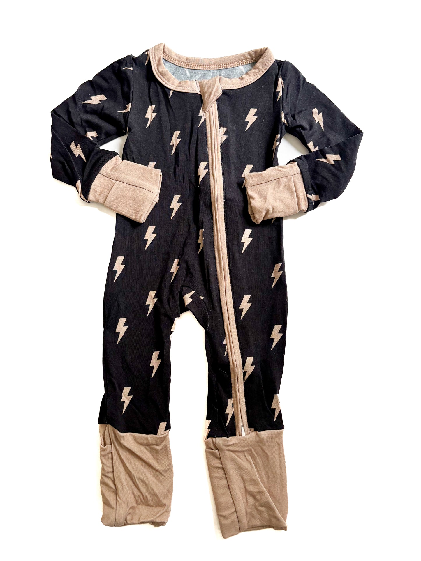 Bamboo Zip Romper- Dune