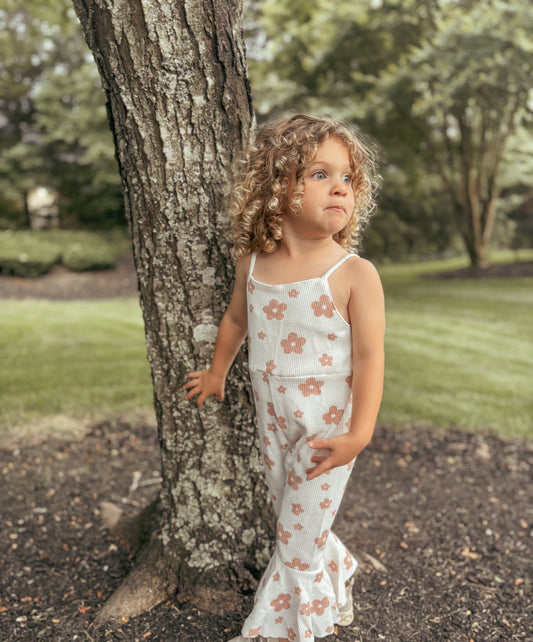 Floral Jumpsuit - White