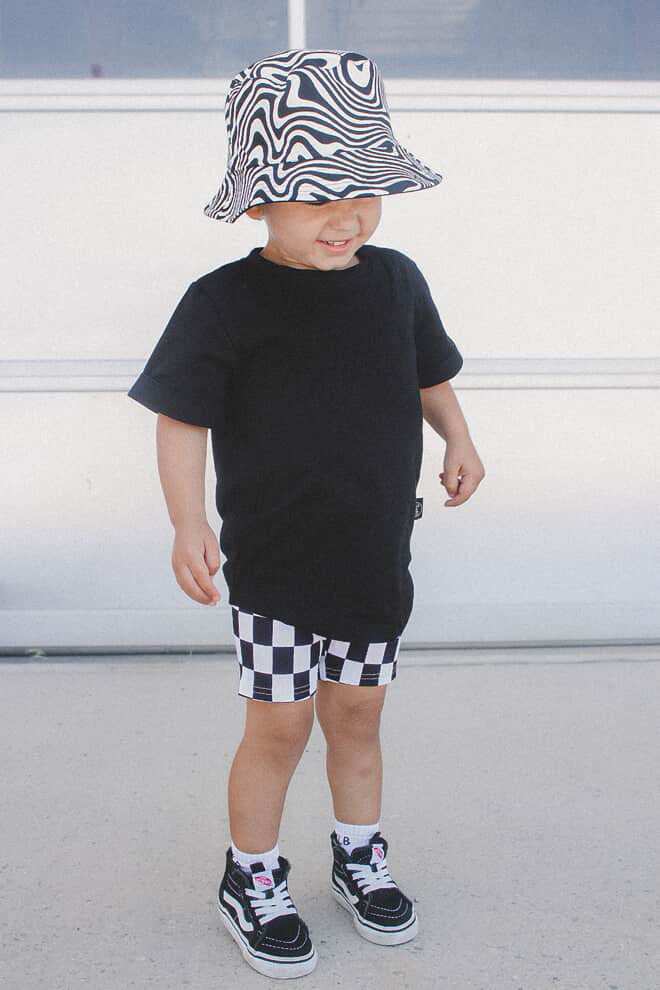 Checker | bamboo biker short