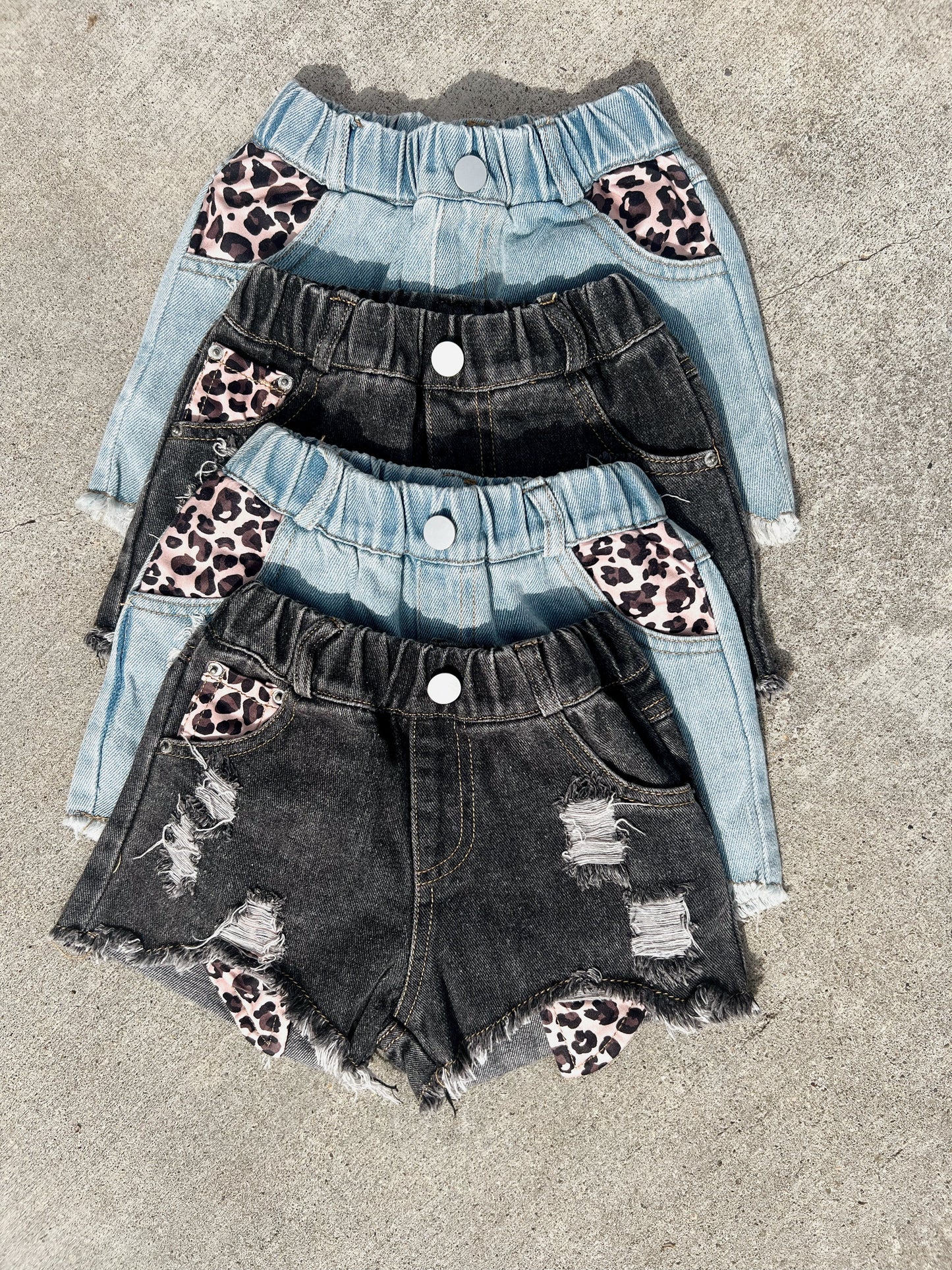 Girls Leopard Shorts