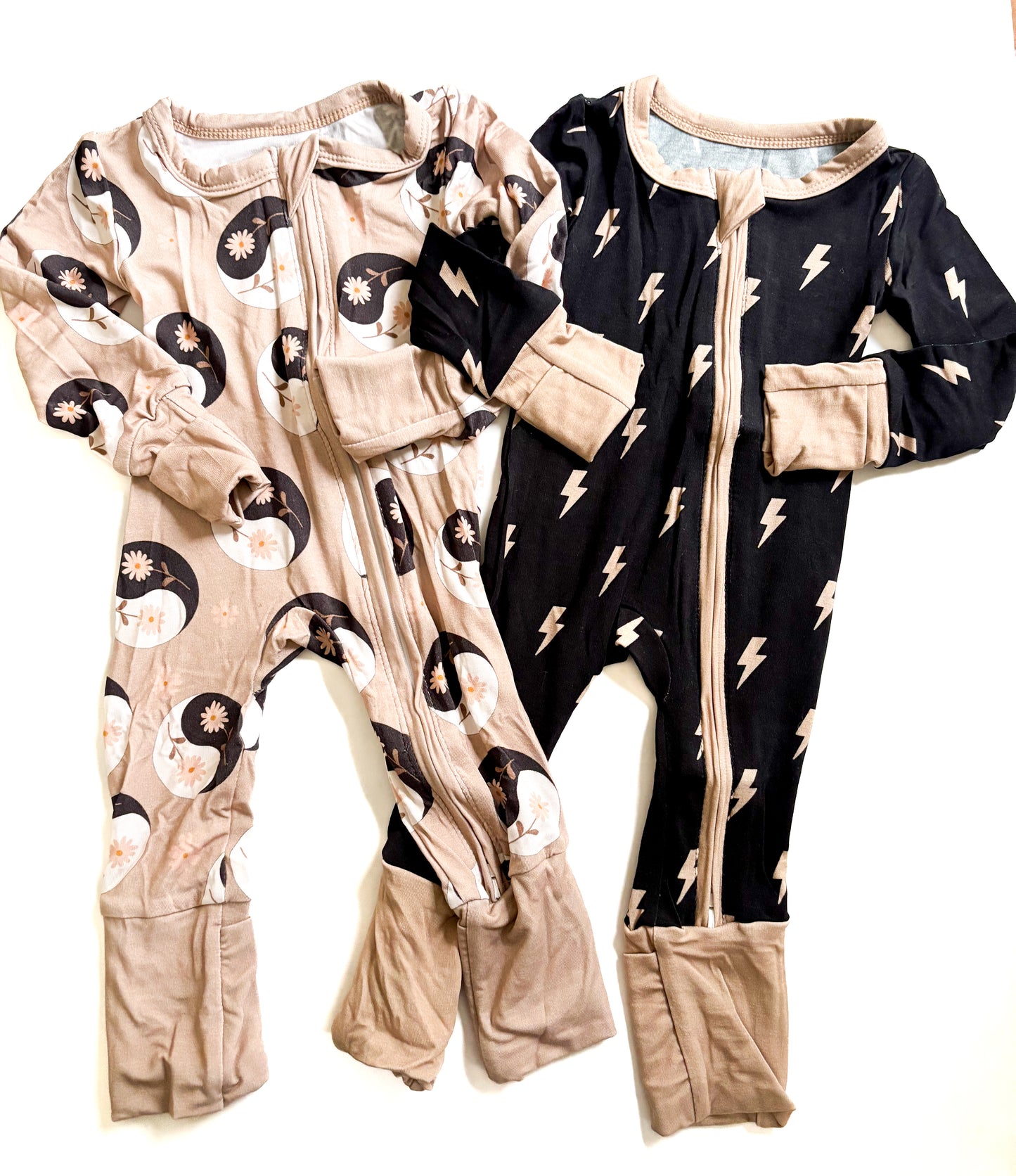 Bamboo Zip Romper- Drift