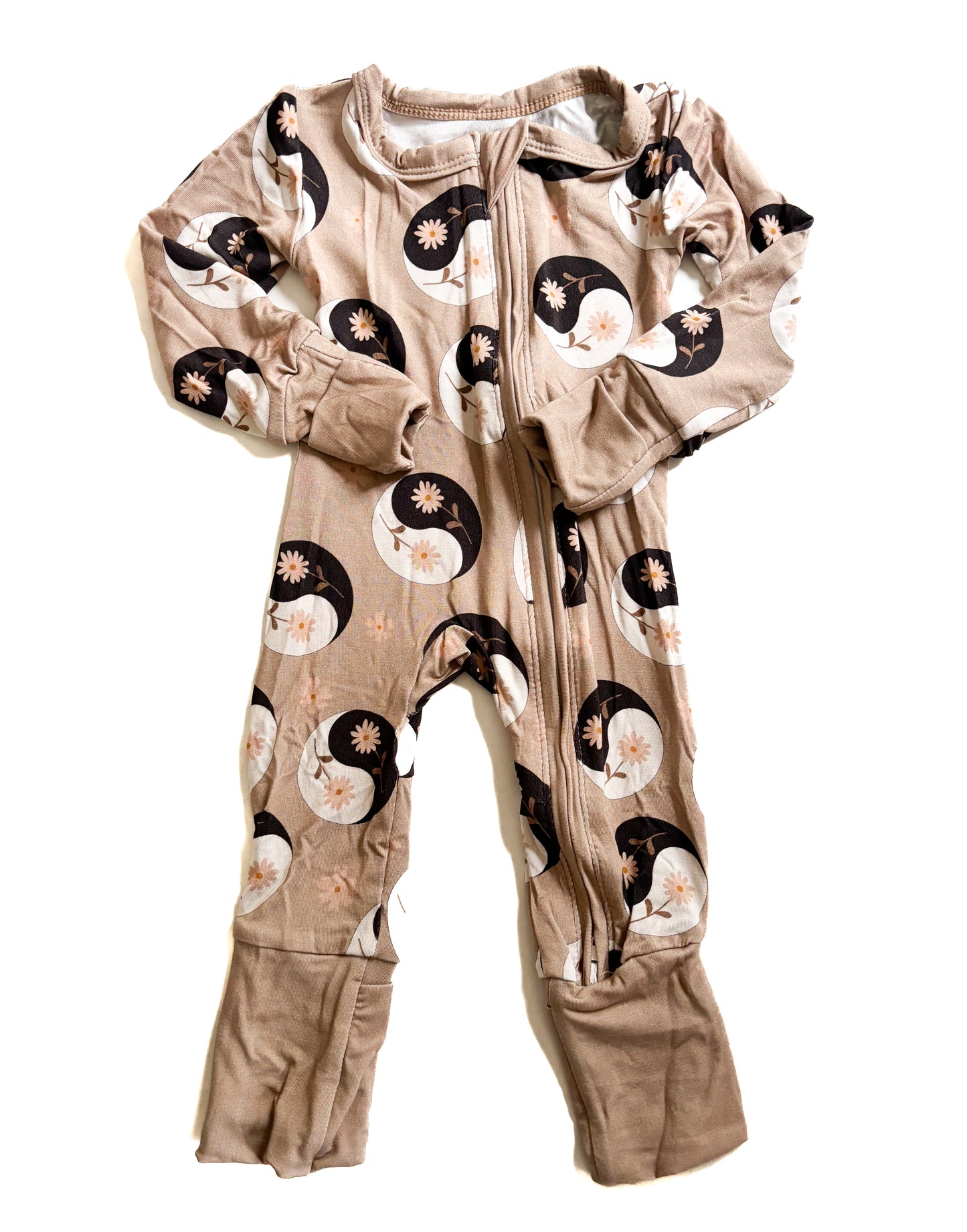 Bamboo Zip Romper- Drift
