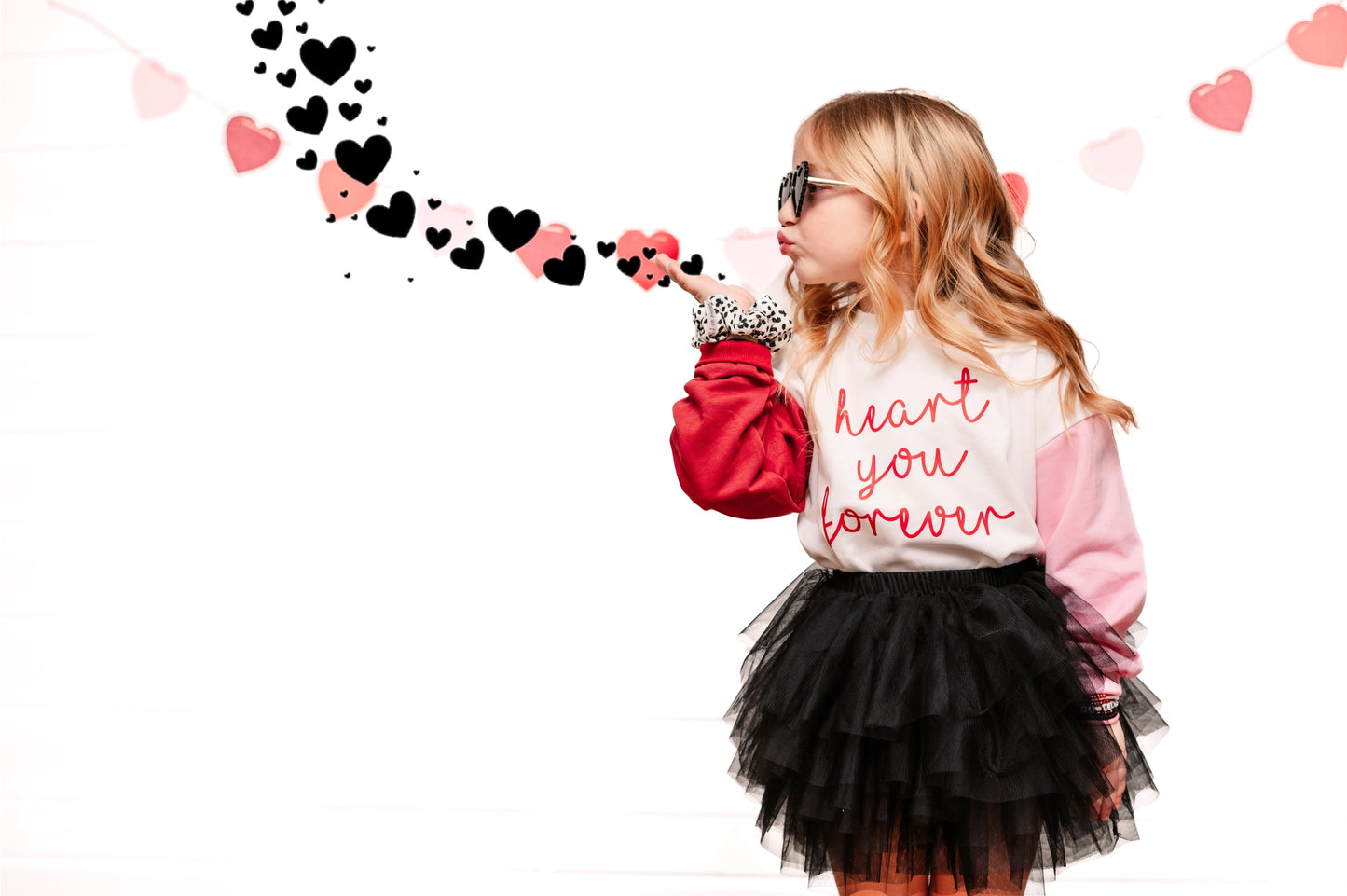 Heart You Toddler Colorblock Crewneck