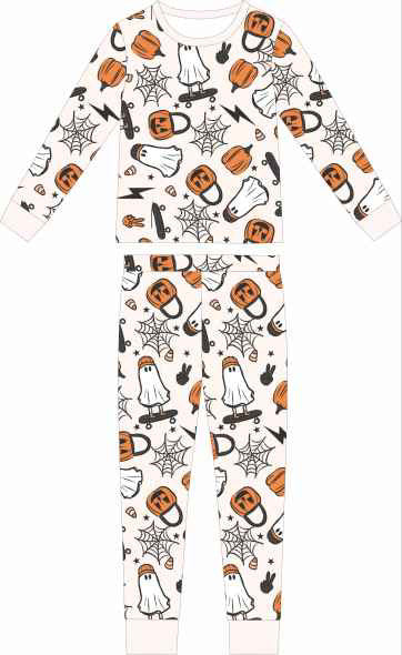 Rad Pumpkin Two Piece Bamboo Set - Ready to ship