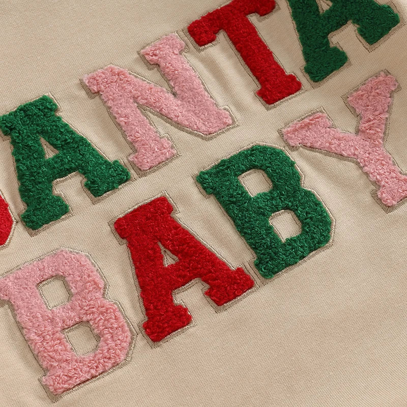 Neutral Santa Baby Bubble Romper