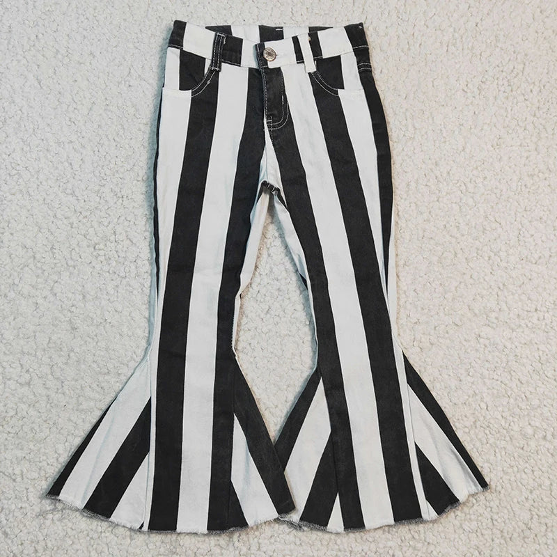 Halloween Striped Bell Bottoms