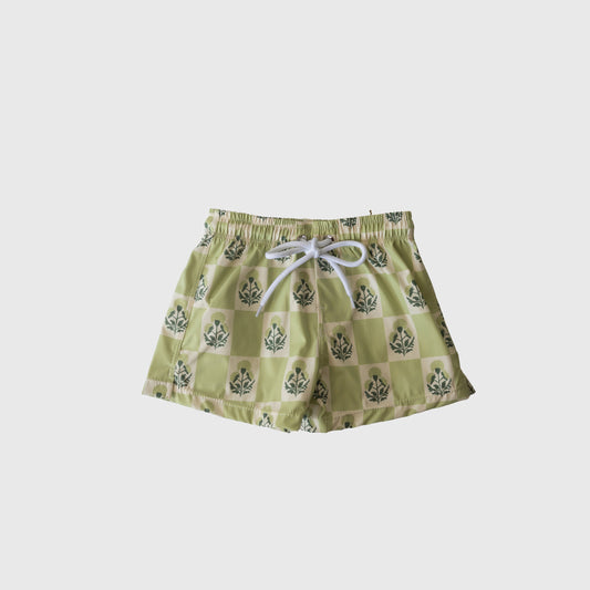 Child Board Short | Marigold Check